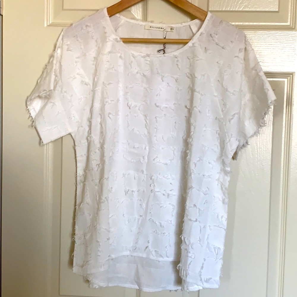 ELLISON Textured Boxy Fit Blouse